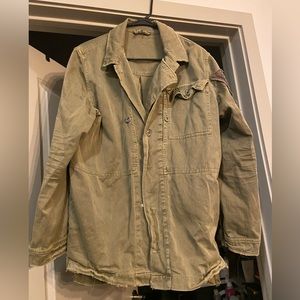 FREE PEOPLE EMBELLISHED MILITARY STYLE JACKET NWOT